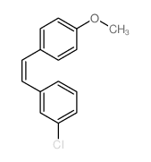 Benzene,1-chloro-3-[2-(4-methoxyphenyl)ethenyl]-结构式