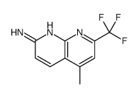 5-methyl-7-(trifluoromethyl)-1,8-naphthyridin-2-amine结构式