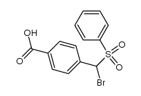 4-(bromo(phenylsulfonyl)methyl)benzoic acid Structure