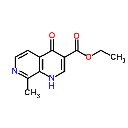 Ethyl 8-methyl-4-oxo-1,4-dihydro-1,7-naphthyridine-3-carboxylate Structure