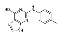 2-(4-methylanilino)-3,7-dihydropurin-6-one结构式