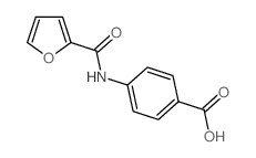 4-(Furan-2-carboxamido)benzoic acid structure