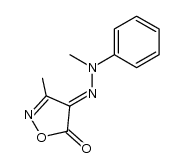 3-Methyl-4-(N-methylphenylhydrazono)isoxazol-5-one Structure