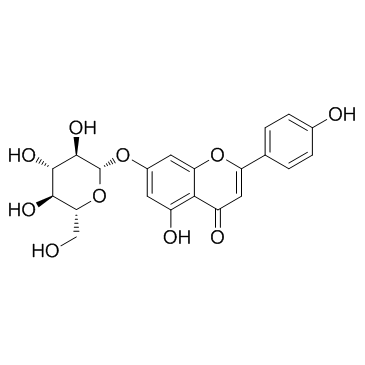 芹甙元-7-葡萄糖苷结构式