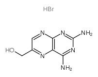 2,4-Diamino-6-pteridinemethanol hydrobromide structure