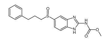 [5-(3-phenyl-propane-1-sulfinyl)-1(3)H-benzoimidazol-2-yl]-carbamic acid methyl ester Structure