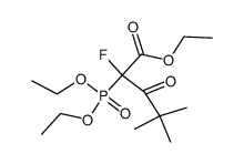 triethyl 2-fluoro-4,4-dimethyl-3-oxo-phosphonopentanoate Structure