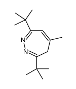 3,7-ditert-butyl-5-methyl-4H-diazepine结构式