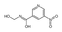 N-(hydroxymethyl)-5-nitropyridine-3-carboxamide结构式