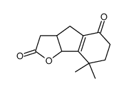 8,8-dimethyl-3a,4,6,7,8,8b-hexahydro-3H-indeno[1,2-b]furan-2,5-dione结构式