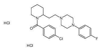 (4-chlorophenyl)-[2-[2-[4-(4-fluorophenyl)piperazin-1-yl]ethyl]piperidin-1-yl]methanone,dihydrochloride结构式