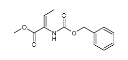 methyl (Z)-2-benzyloxycarbonylaminocrotonate结构式