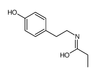 N-[2-(4-hydroxyphenyl)ethyl]propanamide Structure