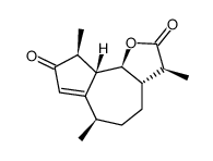(3S)-3aβ,5,6,9,9aβ,9bα-Hexahydro-3β,6β,9β-trimethylazuleno[4,5-b]furan-2,8(3H,4H)-dione结构式