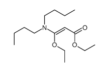 ethyl 3-(dibutylamino)-3-ethoxyprop-2-enoate结构式