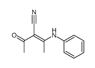 2-acetyl-3-phenylamino-2-butenenitrile结构式