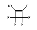 1-Cyclobuten-1-ol,2,3,3,4,4-pentafluoro-结构式