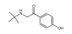 2-tert-butylamino-1-(4-hydroxy-phenyl)-ethanone结构式