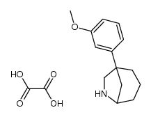 1-(3-methoxyphenyl)-6-azabicyclo[3,2,1]octane oxalate结构式