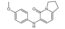 6-(4-METHOXYPHENYLAMINO)-2,3-DIHYDRO-1H-INDOLIZIN-5-ONE structure