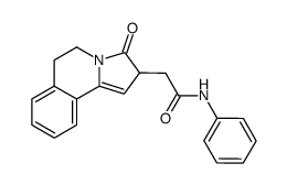 2-(3-oxo-2,3,5,6-tetrahydro-pyrrolo[2,1-a]isoquinolin-2-yl)-N-phenyl-acetamide结构式