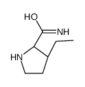 2-Pyrrolidinecarboxamide,3-ethyl-,trans-(9CI) picture