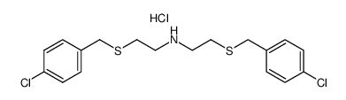 bis-[2-(4-chloro-benzylsulfanyl)-ethyl]-amine, hydrochloride Structure