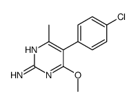 5-(4-chlorophenyl)-4-methoxy-6-methylpyrimidin-2-amine结构式