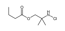 [2-(chloroamino)-2-methylpropyl] butanoate结构式