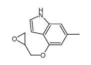 6-methyl-4-(oxiran-2-ylmethoxy)-1H-indole Structure