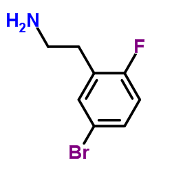 2-(5-溴-2-氟苯基)-1-乙胺结构式