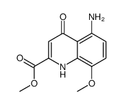 methyl 5-amino-8-methoxy-4-oxo-1H-quinoline-2-carboxylate Structure