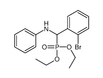 N-[(2-bromophenyl)-diethoxyphosphorylmethyl]aniline Structure