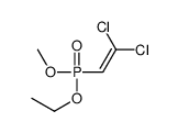 1,1-dichloro-2-[ethoxy(methoxy)phosphoryl]ethene Structure