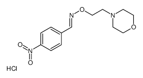 (E)-N-(2-morpholin-4-ium-4-ylethoxy)-1-(4-nitrophenyl)methanimine,chloride结构式