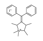 3-benzhydrylidene-1,1,2,4,5-pentamethylpyrrolidin-1-ium,iodide Structure