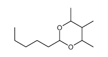 4,5,6-trimethyl-2-pentyl-1,3-dioxane Structure