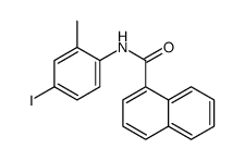 N-(4-iodo-2-methylphenyl)naphthalene-1-carboxamide结构式