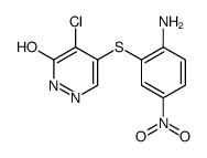 4-(2-amino-5-nitrophenyl)sulfanyl-5-chloro-1H-pyridazin-6-one Structure