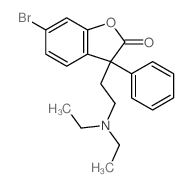 2(3H)-Benzofuranone,6-bromo-3-[2-(diethylamino)ethyl]-3-phenyl- structure