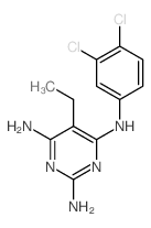 N4-(3,4-dichlorophenyl)-5-ethyl-pyrimidine-2,4,6-triamine structure