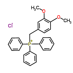 (3,4-Dimethoxybenzyl)-triphenylphosphonium chloride Structure