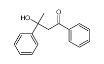 3-hydroxy-1,3-diphenylbutan-1-one结构式