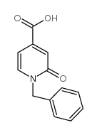 1-苄基-2-氧代-1,2-二氢吡啶-4-甲酸结构式