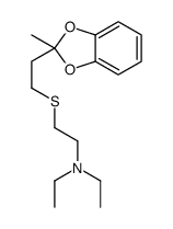 N,N-diethyl-2-[2-(2-methyl-1,3-benzodioxol-2-yl)ethylsulfanyl]ethanamine Structure