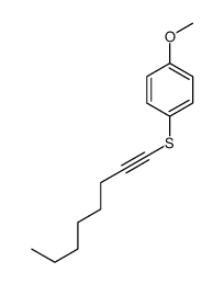 1-methoxy-4-oct-1-ynylsulfanylbenzene结构式