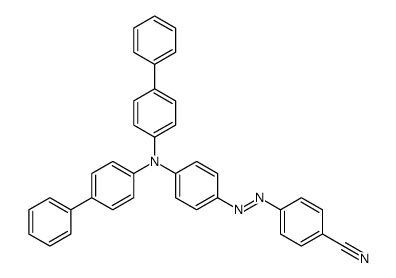 4-[[4-(4-phenyl-N-(4-phenylphenyl)anilino)phenyl]diazenyl]benzonitrile结构式