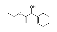 1-cyclohex-1-enyl-2-ethoxy-prop-2-en-1-ol结构式