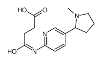 4-[[5-(1-methylpyrrolidin-2-yl)pyridin-2-yl]amino]-4-oxobutanoic acid Structure