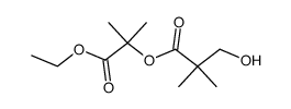 1-(ethoxycarbonyl)-1-methylethyl 3-hydroxy-2,2-dimethylpropanoate结构式